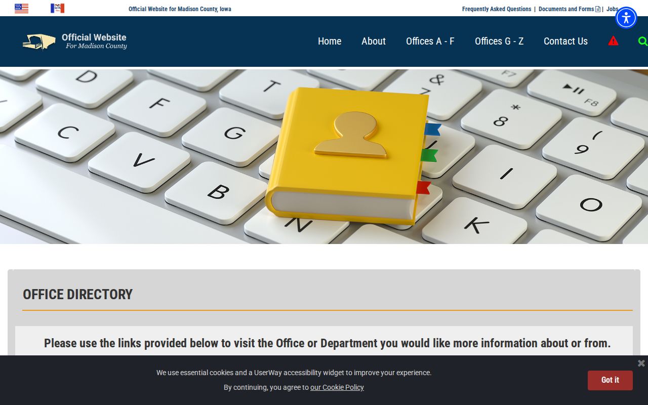 Madison County sheriff and clerk directory for official warrant checks